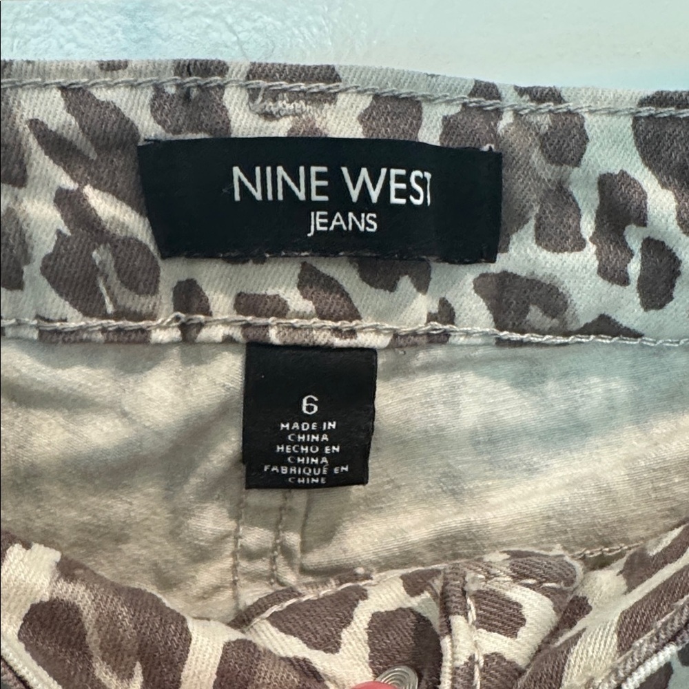 Nine West Leopard Print Jeans - Picture 2 of 9